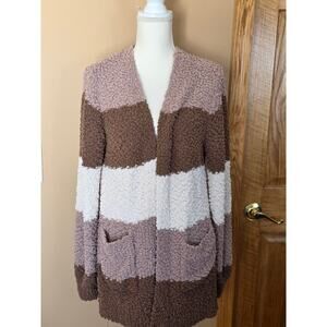 Zenana Women's  Cardigan Sweater Pockets Neutral colors Medium